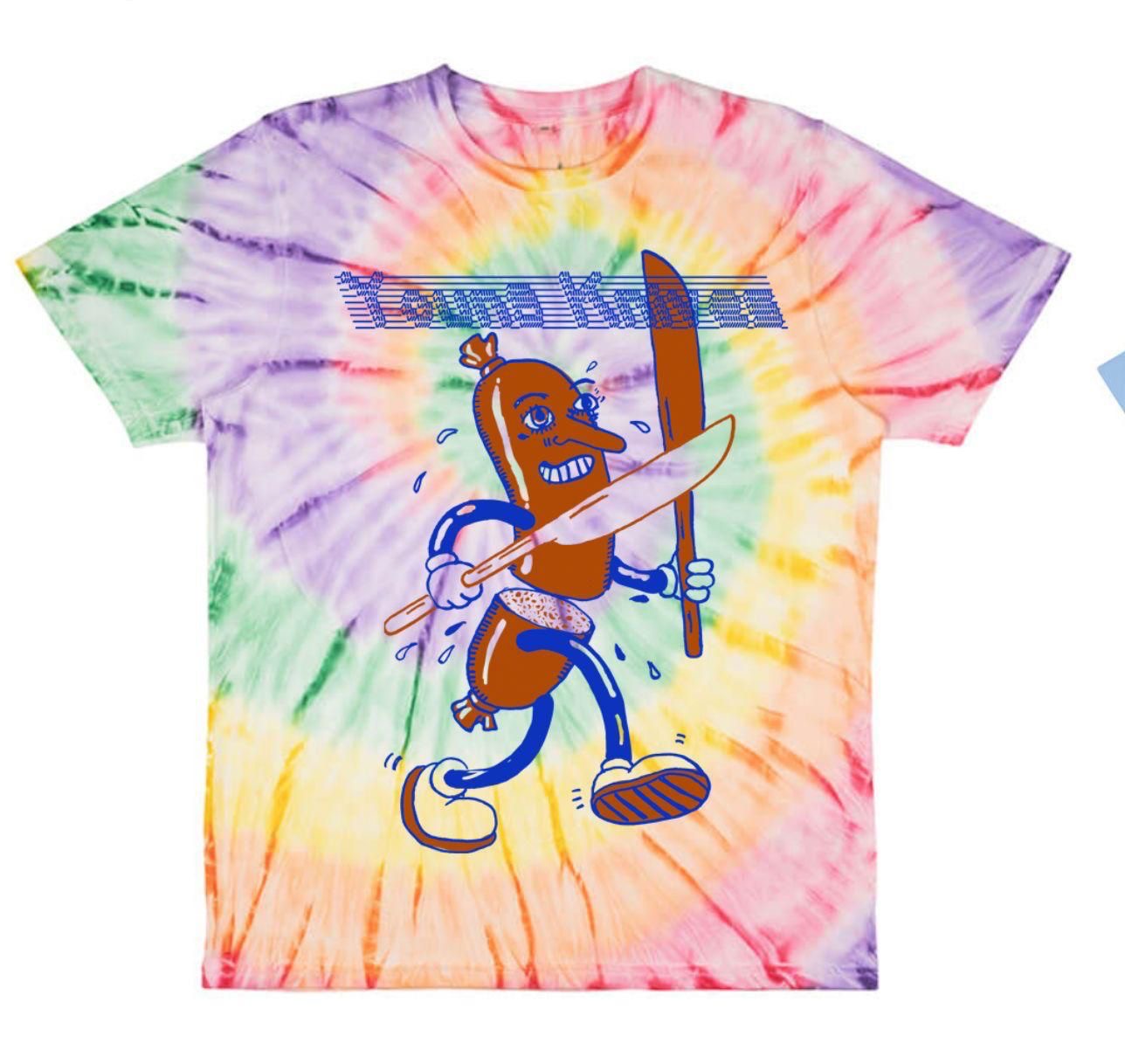 Auto Cannibal Sausage T-shirt - Tie Dye