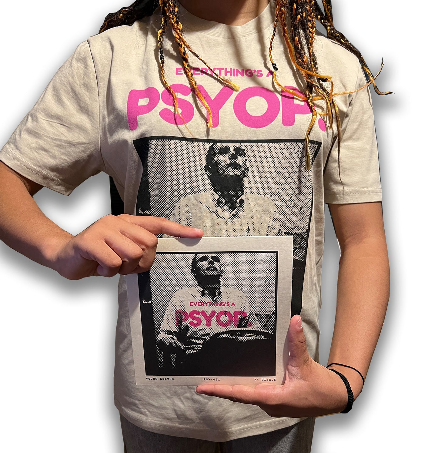 Everythings a PsyOp t-shirt and 7" vinyl bundle