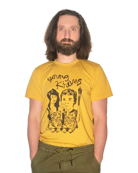 Yellow Teen Smokers and Kittens T-Shirt